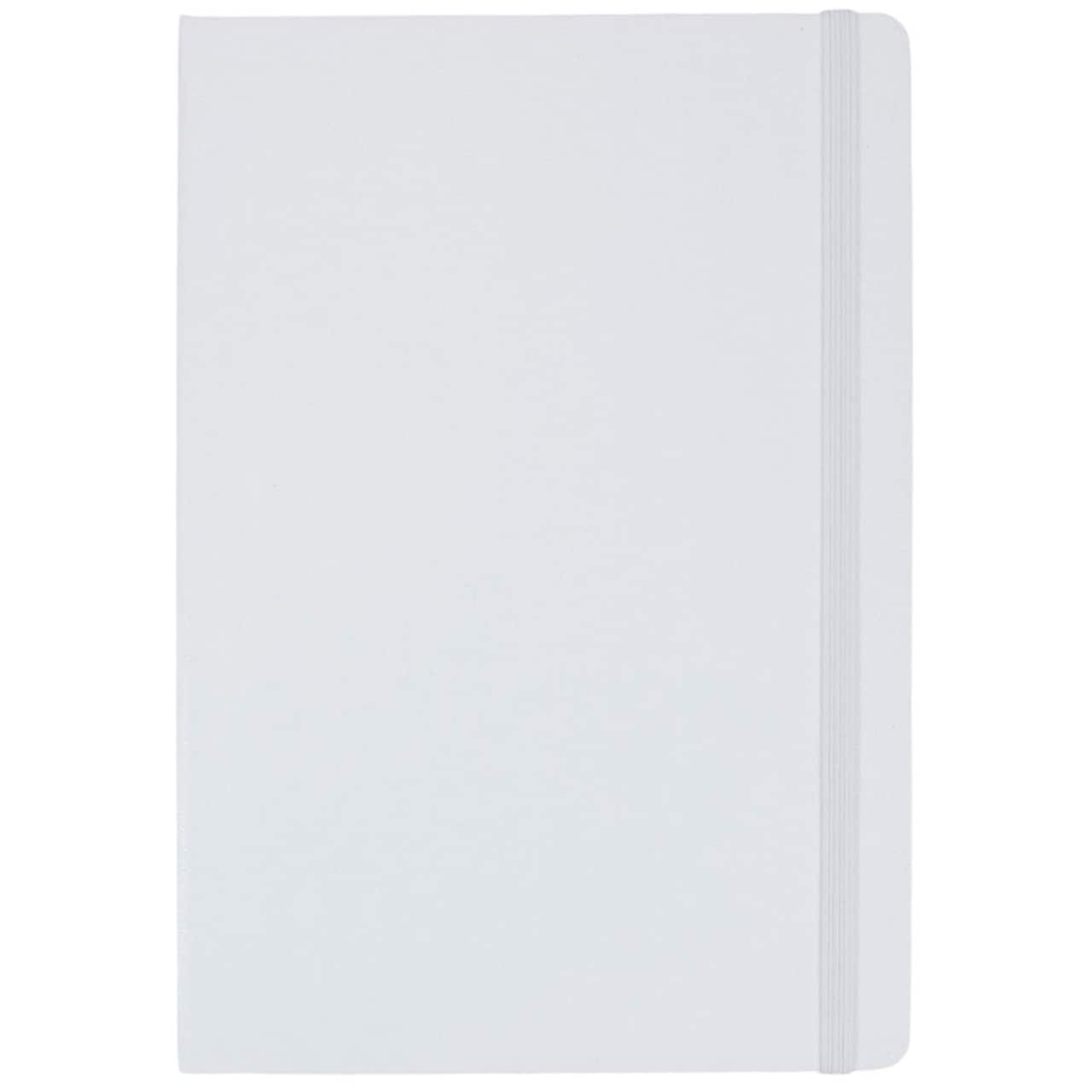 JAM Paper Large Hardcover Notebook with Elastic Band